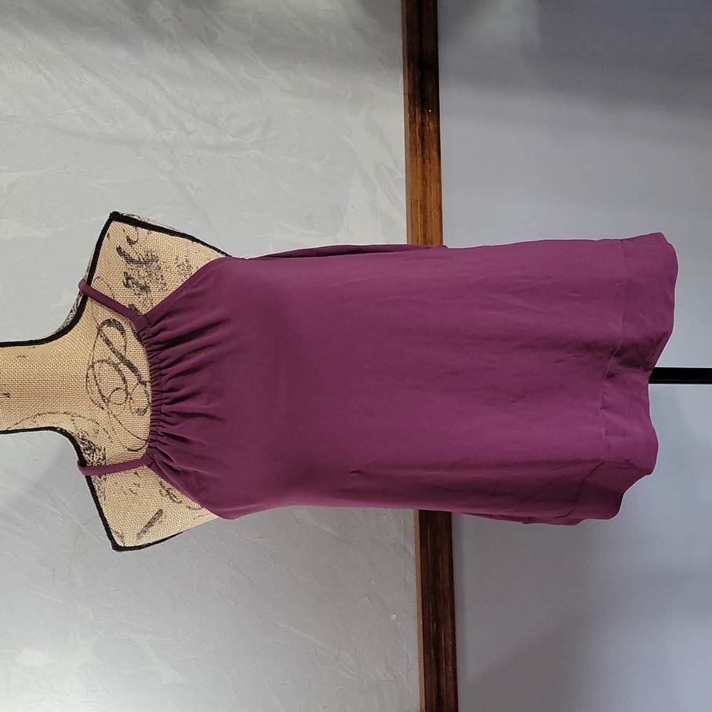 Dream suit top 12 burgundy asymmetrical NWT